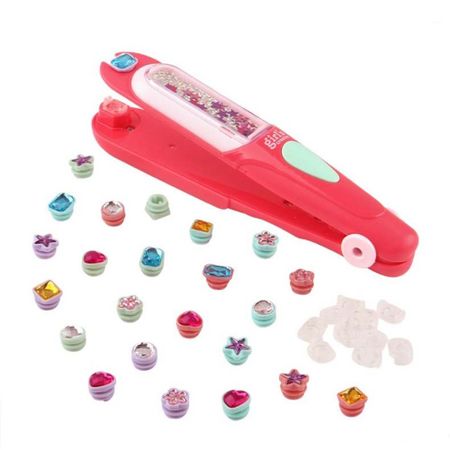 Shining  Girls Hair Jewels Reusable Kids Hair Styling Tool Hair Gem Stamper  For Children розовый