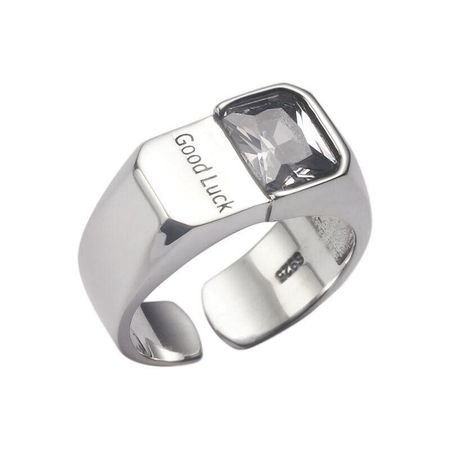 Fashionable Goodluck Statement Ring For Women Sophisticated Crown And Heart Style
