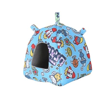 Cartoon Bird Nest House Print Design Bird Hidden Bed Parrot Hanging Hammock  Autumn Winter Style 3