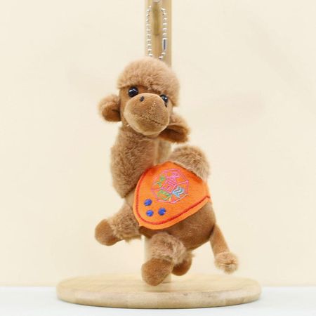 Charming Camel Plush Keychain Cute Dunhuang Camel Bag Accessory Stuffed Doll Camel Orange
