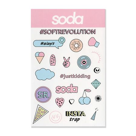 Набор наклеек SODA STICKERS #stickystuff ДЕКОРАТИВНЫЕ НАКЛЕЙКИ