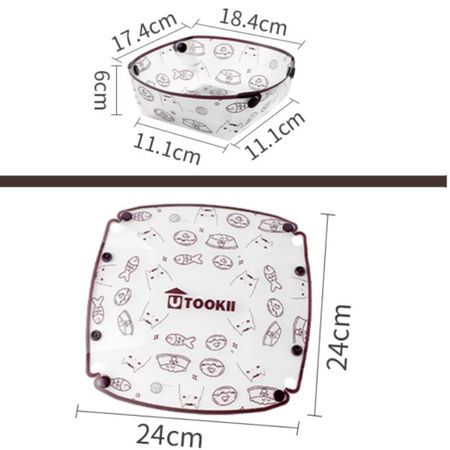 Lightweight Bowl Plate Cup Set PP Travel Dishware New Folding Tableware  Outdoor Accessories Plate