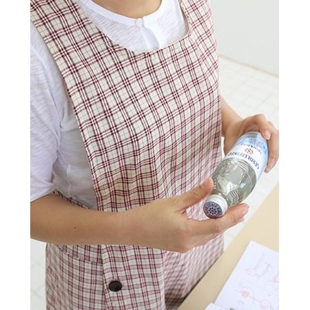 Tenten Check Apron (2 colors) wine