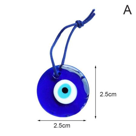 Auto Accessories Office Blue Car Home Evil Eye Amulet Interior Decor Auto Decor Car Pendant 2.5x2.5cm