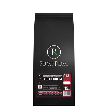 Pumi-Rumi Classic 12 мм сухой корм для собак средних и крупных пород, с ЯГНЕНКОМ