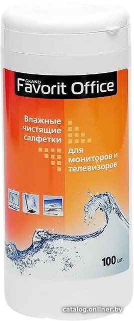 Влажные салфетки Favorit Office F130002 (100 шт)