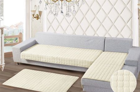 Набор покрывал на мягкую мебель Elegans Home Textile кремовый