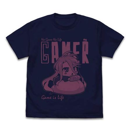 COSPA No Game No Life  Shiro  Game is Life T-shirt Navy Size Small
