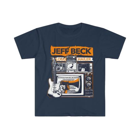 Soft Cotton T-Shirt. Loud Hailer Jeff Beck Unisex T-Shirt XL