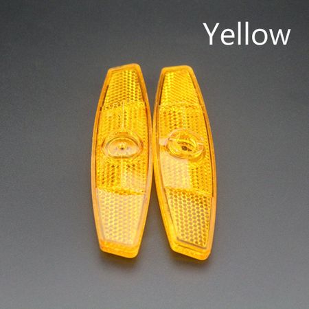 New Bike Safety Assurance Wheel Reflective Mountain Bike Bicycle Spoke Reflector Warning Lights жёлтый