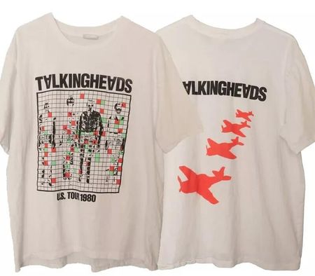 Футболка унисекс Talking Heads Band 2-сторонняя 1980 Ретро стиль Мужская Женская S-5XL Унисекс Футболка XXXL