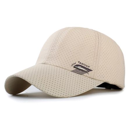 Breathable Perforated Summer Sun Hat Sun Protection Travel Sports Hat  For Women Men