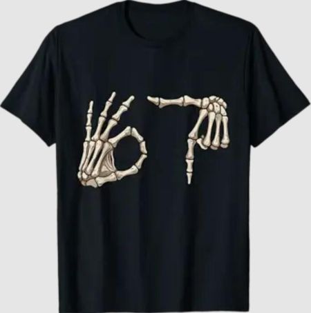 Six Seven 6 7 Meme 67 Skeleton Hand Halloween Costume T-Shirt Unisex T-Shirt S