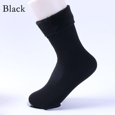 Gifts Female Accessories Snow Boots Winter Warm Cotton Socks Wool Thick чёрный
