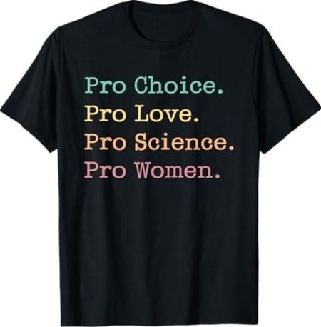 Ретро Футболка Pro Choice Pro Love Pro Science Pro Women Феминизм Унисекс XL