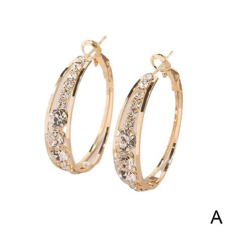 New Arrival Big Circle Round Hoop Earrings  S Voguish Women Fashionable Dramatic Statement Golden Personality Statement Exaggerated Charm Earrings золотой