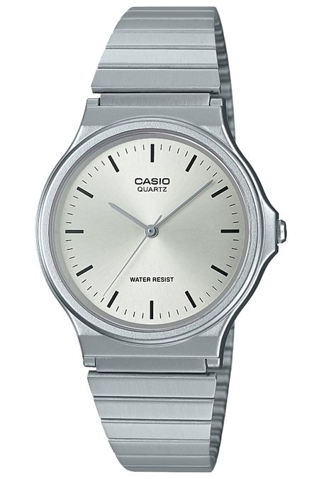 CASIO Collection MQ-24D-7EJH Мужские Аналоговые Часы Серебристый Браслет из Нержавеющей Стали Круглый Циферблат