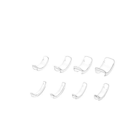 8Pcs/set Transparent Ring Size Adjuster Silicone Ring Size Retainer  for Rings Jewelry Tools