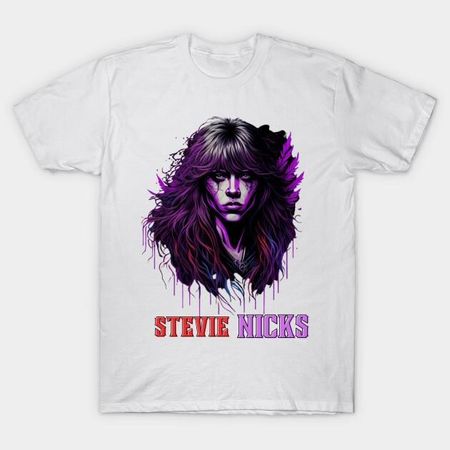 Stevie Nicks 3D splash Art (2)  T-Shirt Short Sleeve All Sizes S to 5 XL Unisex T-Shirt XXXXL