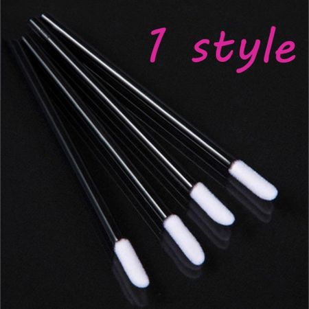50pcs Spoolers Cosmetic Beauty Eyelash Brushes Disposable Lip Mascara Wands 1