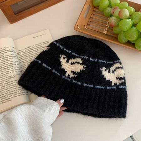 Wool Snowflake Beanies Printed Printing Knit Cap Fashion Jacquard Knitted Hat  Apparel Accessories Style 2