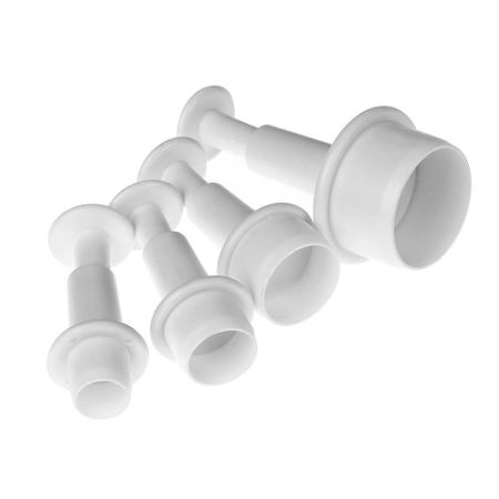 Baking Plastic Tool Biscuit Sugar Plunger Cookie Cake Cutter Mold Round Circle Fondant Craft Decor