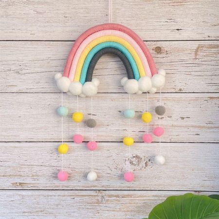 PomPom Wall Hanging Decor Macrame Room Decoration DIY Photo Prop  Home 2