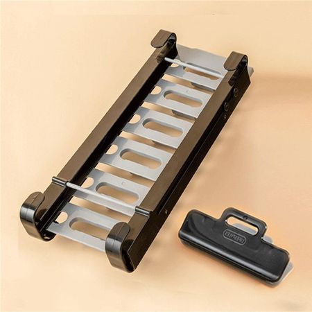 Refrigerator Telescopic Zipper Bag Hanging Rack Ziplock Bag Storage Organizer