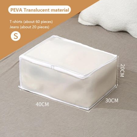 Portable Folding Organizer Bag Save Space Folding Closet Organizer New Storage Bag  Luggage S белый