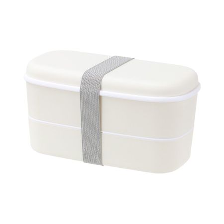 Accessories Double Layers Fresh-keeping Bento Box Microwavable Dinnerware Food Container Lunch Box белый