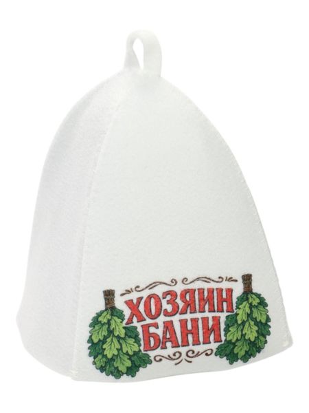 Шапка для бани и сауны «Хозяин бани», полиэфир