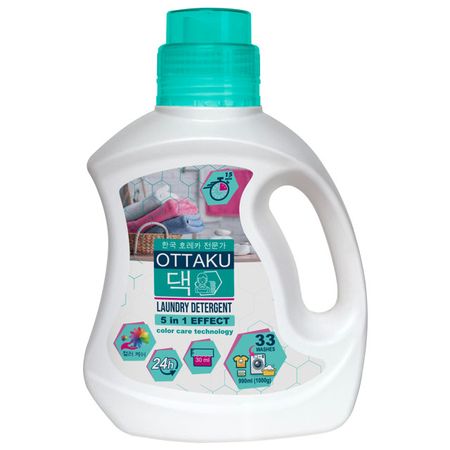 гель для стирки OTTAKU 5 in 1 Color care 990мл