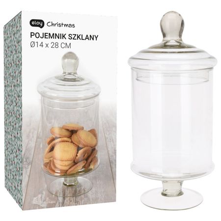 банка для продуктов KOOPMAN 1,4л на ножке круглая стекло