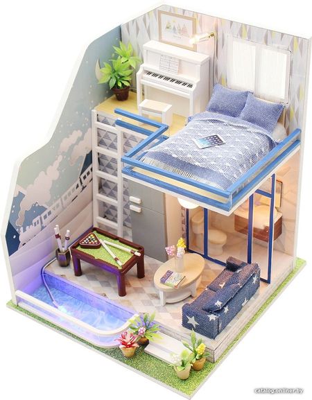 Румбокс Hobby Day DIY Mini House Неоновый лофт (M042)