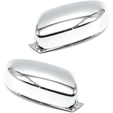 Signature Shiny Chrome Plated Top Half Mirror Covers Designed For 2011-2020 Chrysler 200 300 Dodge Charger