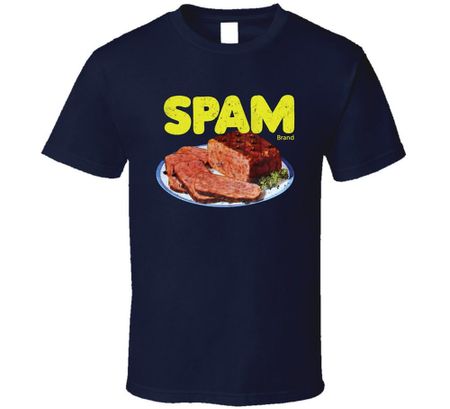 Футболка с винтажной этикеткой Spam, потертый вид L