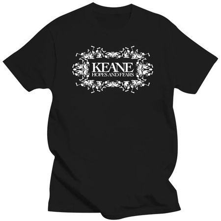 Летняя футболка для мужчин Юмористическая футболка KEANE 1 Новая футболка Мужская мода Повседневная с коротким рукавом Черная повседневная футболка Топ S