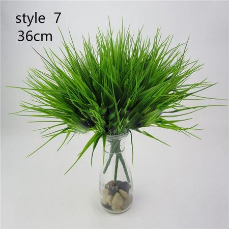 Garden Home Office Wedding Decor Foliage Bush Artificial Plant Fake Leaf Green Grass Style 7