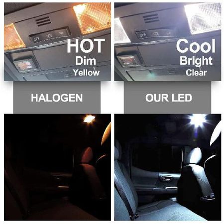 11pcs Interior LED Lights Bulb Kit for Hyundai Santa Fe 2013 2014 2015 2016 2017 2018 2019 2020 Map Dome Trunk License Plate Lights Super Bright LED