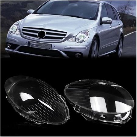 Headlight Lens Cover Compatible For R Class W251 R350 R500 Headlamp Lampshade 2006 2007 2008 2009 2010 Transparent Lampshade Clear Lamp Shell(1 Pair) 1 Pair