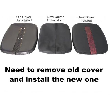 Leather Center Console Lid Armrest Cover Black For Cadillac Escalade 2007 2008 2009 2010 2011 2012 2013 2014