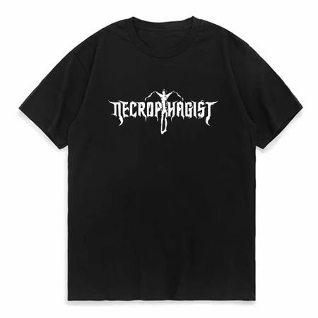 Necrophagist Epitaph Графический принт Мужская женская футболка больших размеров с коротким рукавом и круглым вырезом из хлопка Унисекс Модные уличные топы S