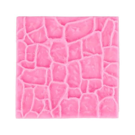 Baking Cake Mold Kitchen Wall Silicone Mould Rock Stone Fondant Sugar Craft 3D Castle Farm