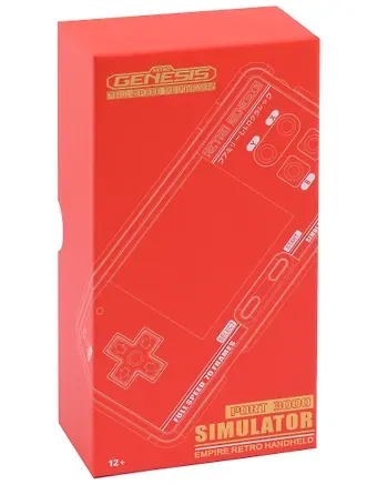 Портативная игровая приставка Retro Genesis Port 3000 (черно-красная, 10 эмуляторов, 4000+игр, 3.0 экран IPS, SD-карта, сохранения)