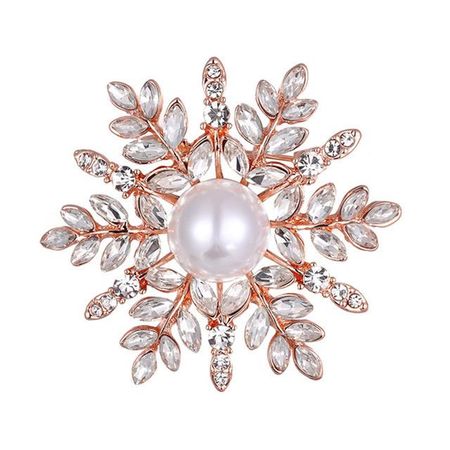 Sleek Minimalist Fashionable Fashionable Snowflake Pin Brooch Clothing Accessories Women  S Pin Clothing AccessoriesFashion Jewelry