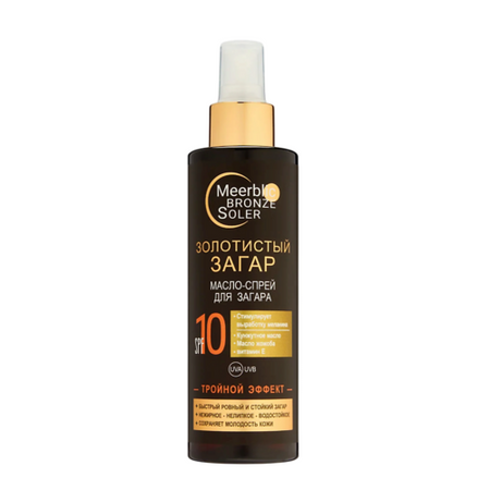 Масло-спрей Meerblic Bronze Soler д/загара SPF 10, 200 мл