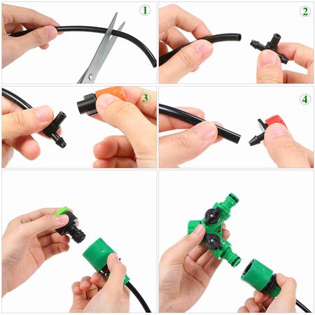 Saving Water Automatic   Drip Irrigation System Garden Greenhouse Irrigation Spray Self Watering Kits