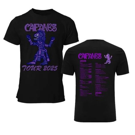 Классическая унисекс футболка с тура CAIFANES XL