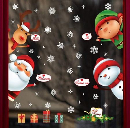 Christmas Window Wall Sticker KTJ