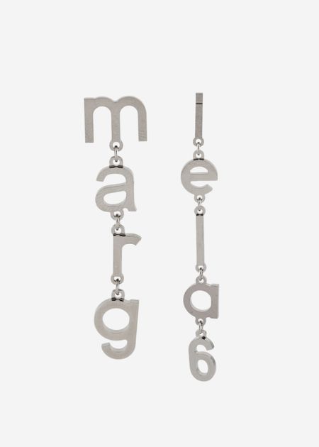 Асимметричные серьги MM6 Maison Margiela Асимметричные серьги MM6